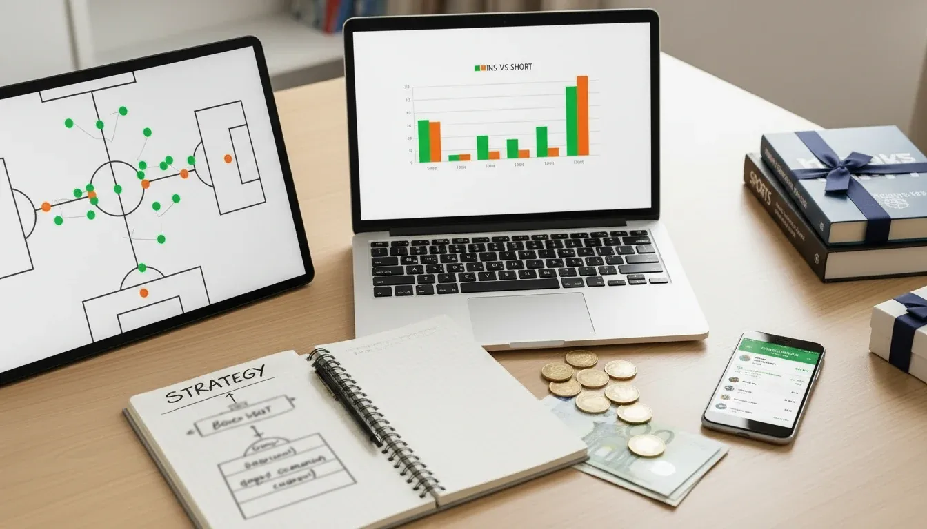 Verschillende bonussymbolen met eurotekens op een tafel