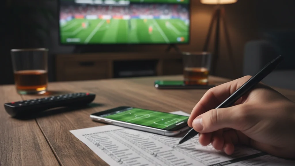 Wedformulier met meerdere voetbalwedstrijden voor accumulator