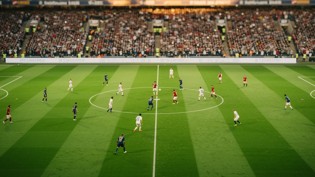 Voetbalwedstrijd in vol stadion bij avondlicht - loyaliteitsprogramma free bets